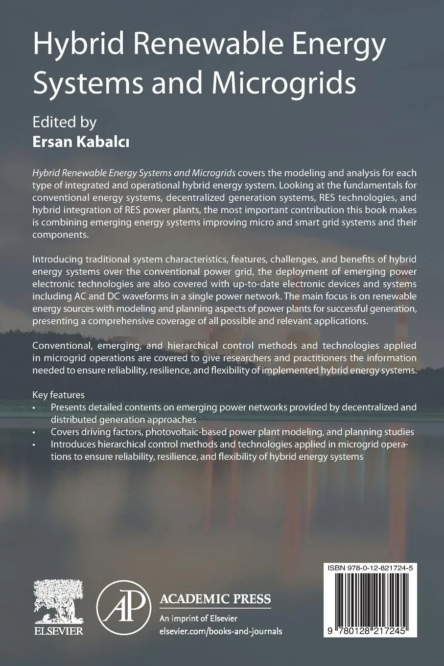 Rückseite: 9780128217245 | Hybrid Renewable Energy Systems and Microgrids | Ersan Kabalci | Buch