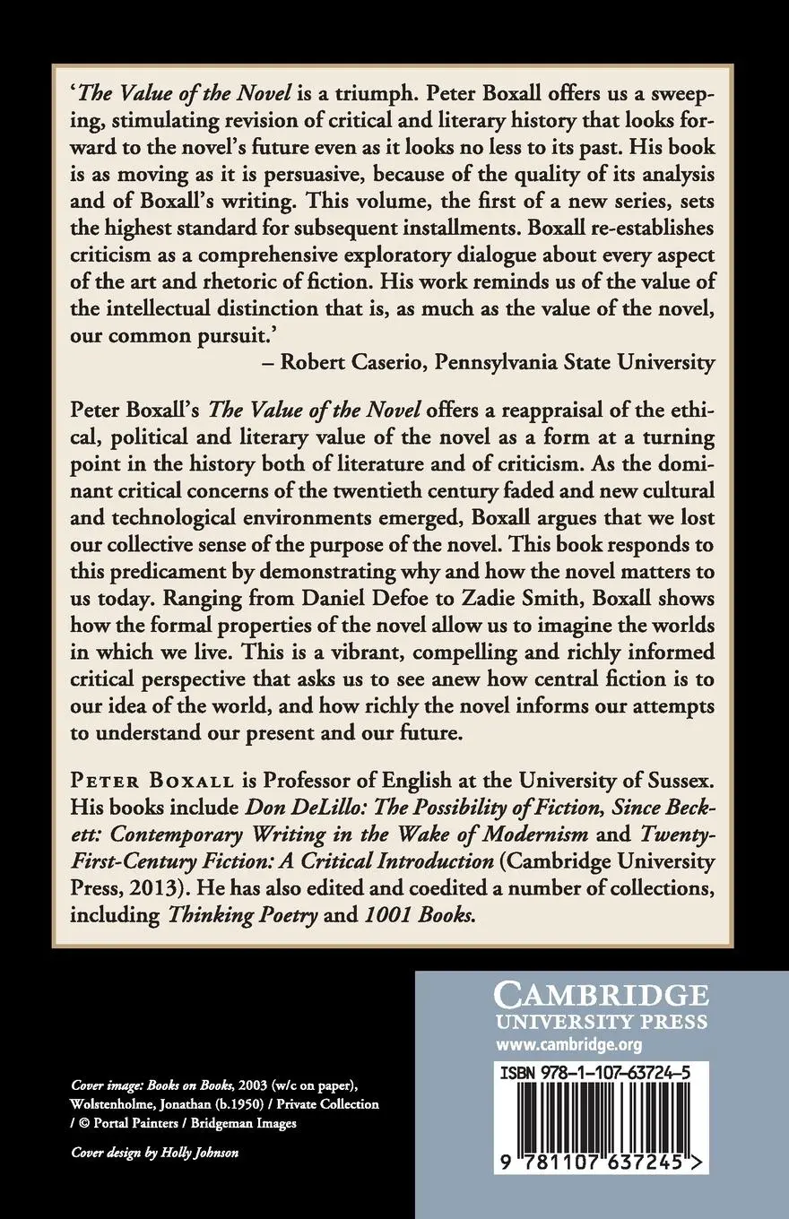 Rückseite: 9781107637245 | The Value of the Novel | Peter Boxall | Taschenbuch | Englisch | 2015