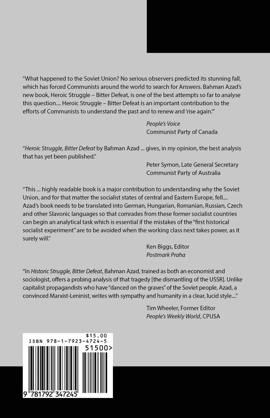 Rückseite: 9781792347245 | Heroic Struggle Bitter Defeat | Bahman Azad | Taschenbuch | Englisch