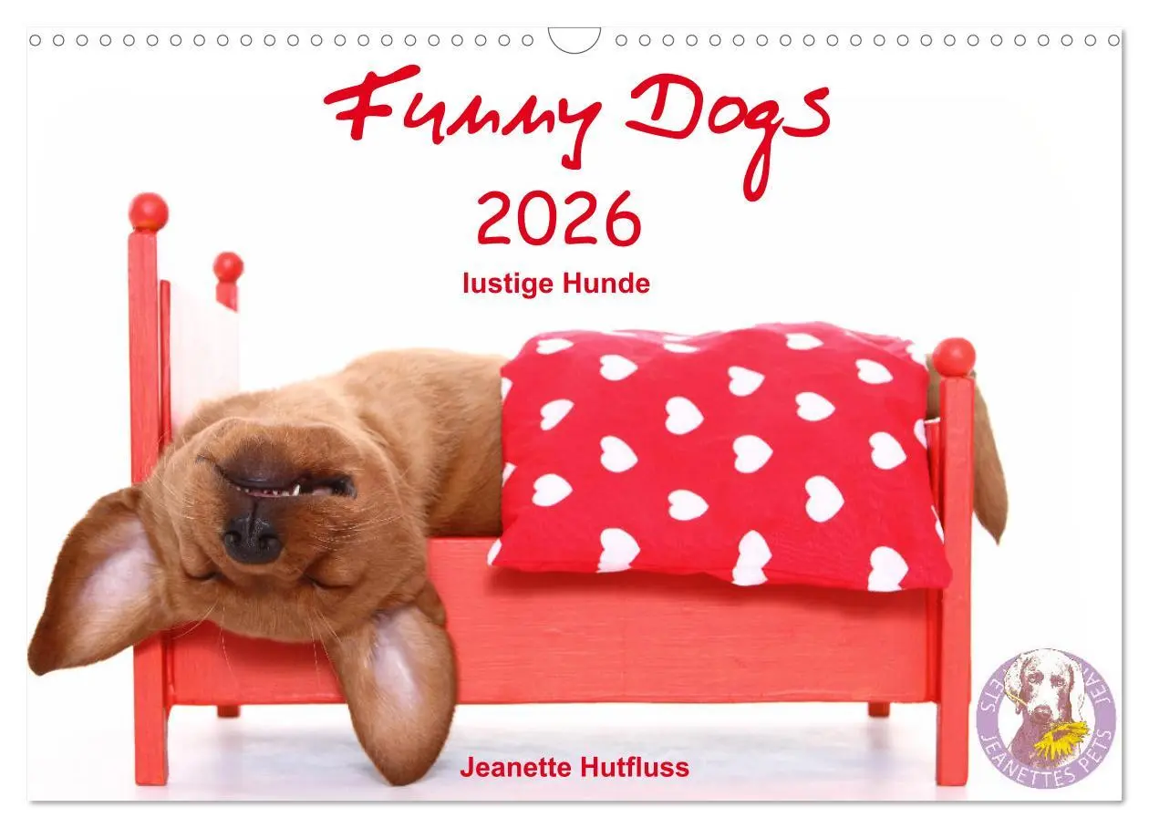 Cover: 9783457837245 | Funny Dogs (Wandkalender 2026 DIN A3 quer), CALVENDO Monatskalender
