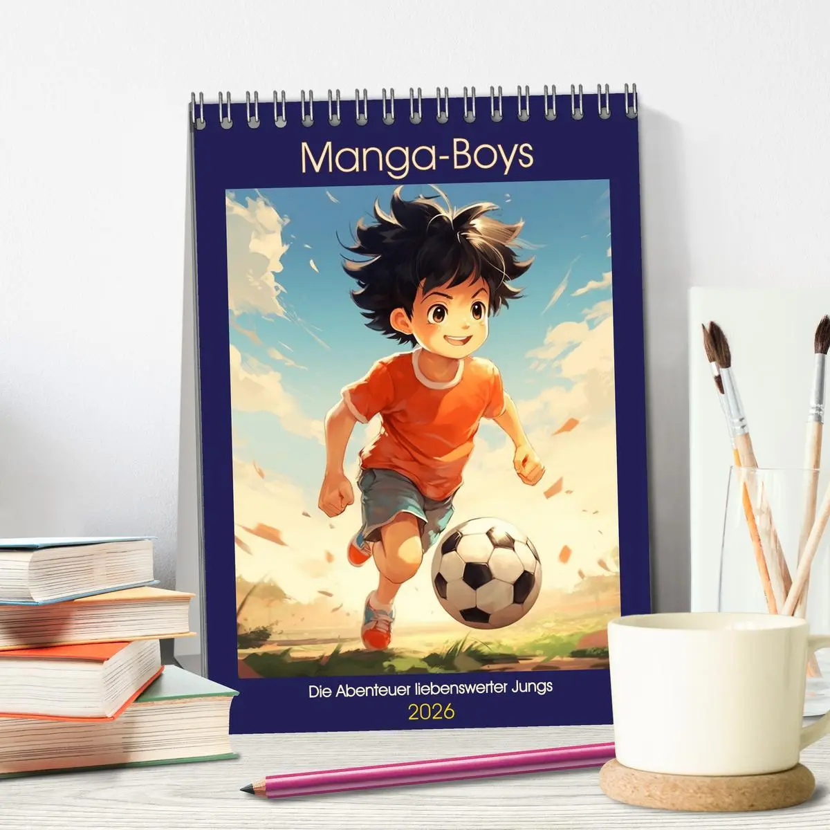 Bild: 9783516307245 | Manga-Boys. Die Abenteuer liebenswerter Jungs (Tischkalender 2026...