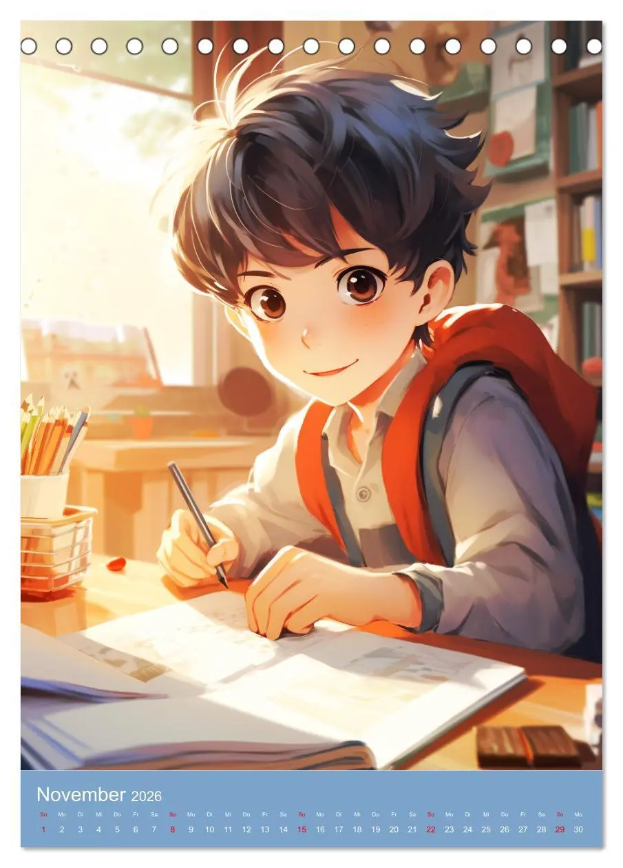 Bild: 9783516307245 | Manga-Boys. Die Abenteuer liebenswerter Jungs (Tischkalender 2026...