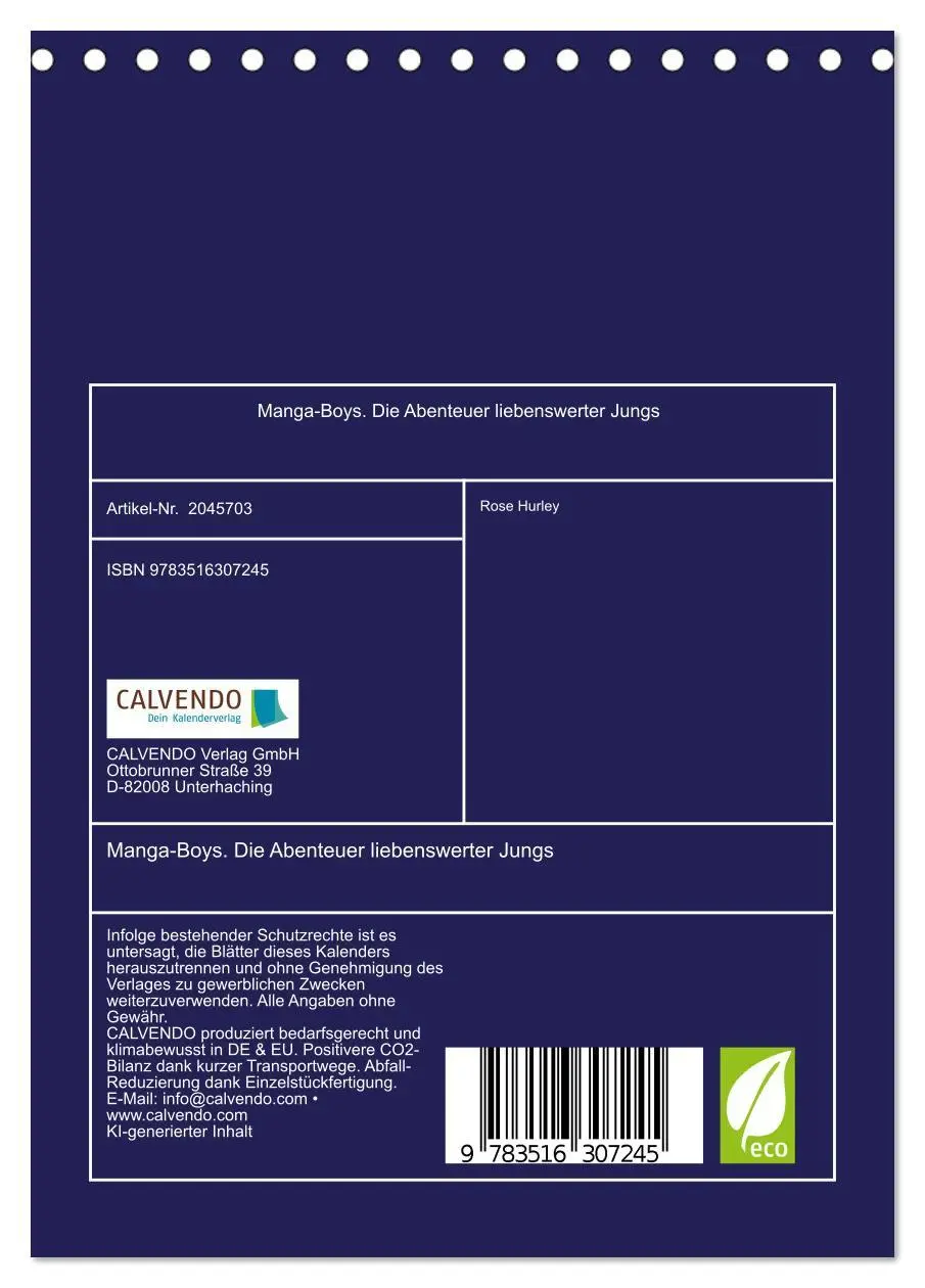 Bild: 9783516307245 | Manga-Boys. Die Abenteuer liebenswerter Jungs (Tischkalender 2026...