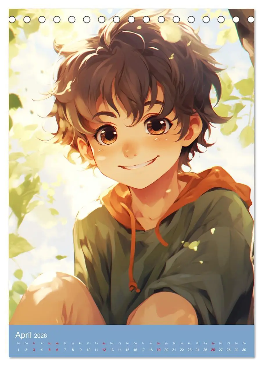 Bild: 9783516307245 | Manga-Boys. Die Abenteuer liebenswerter Jungs (Tischkalender 2026...