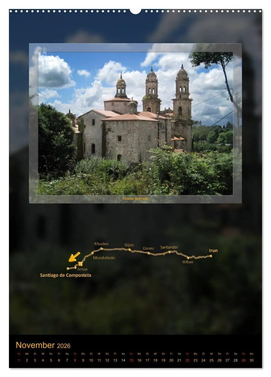Bild: 9783516477245 | Camino del Norte (Wandkalender 2026 DIN A2 hoch), CALVENDO...