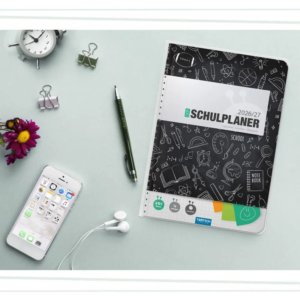 Bild: 9783988027245 | TRÖTSCH - Schulplaner Schwarz 26/27 | Trötsch Verlag GmbH &amp; Co. KG