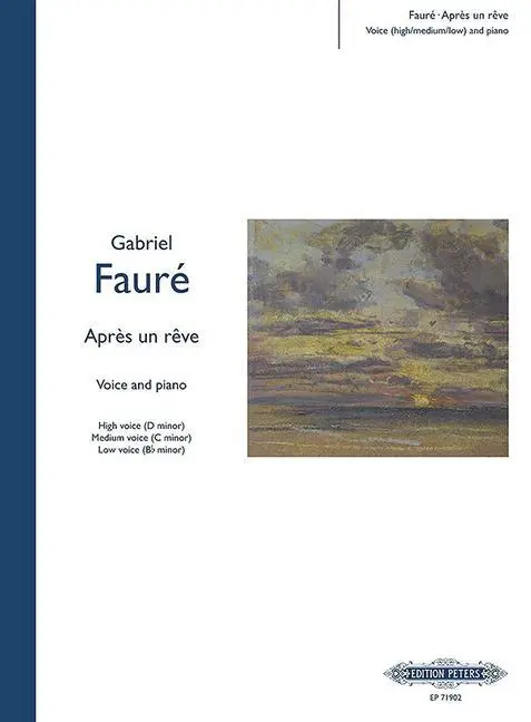 Cover: 9790577087245 | Après Un Rêve for Voice and Piano (3 Keys in One -- High/Medium/Low...