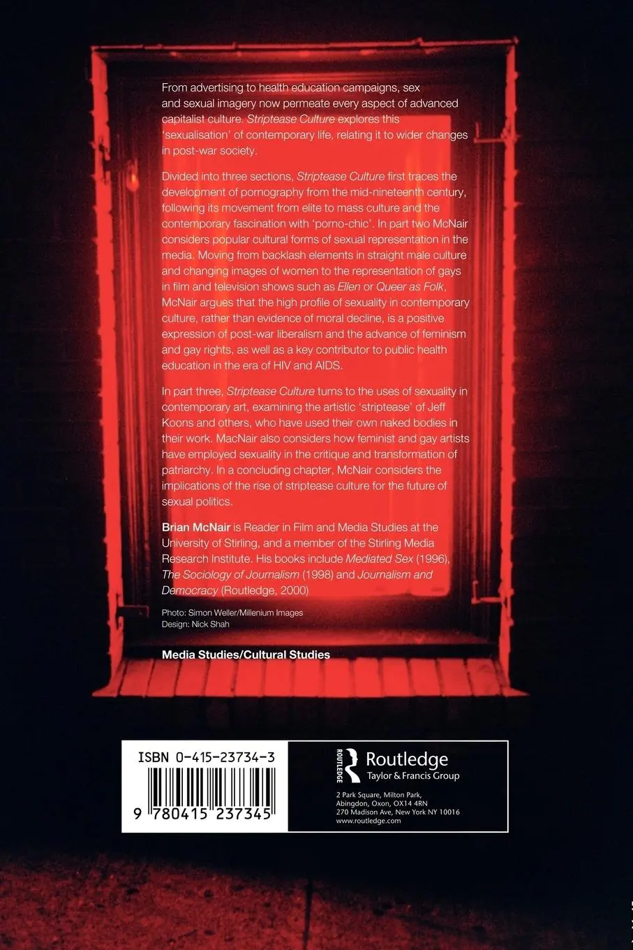 Rückseite: 9780415237345 | Striptease Culture | Sex, Media and the Democratisation of Desire