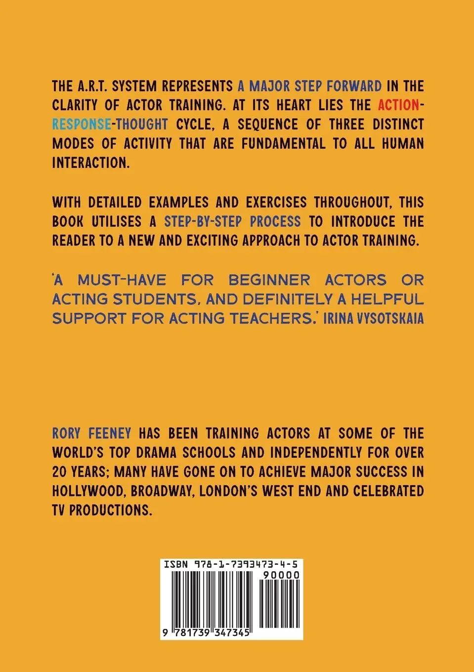 Rückseite: 9781739347345 | Introduction to the A.R.T. Acting System | Acting with precision