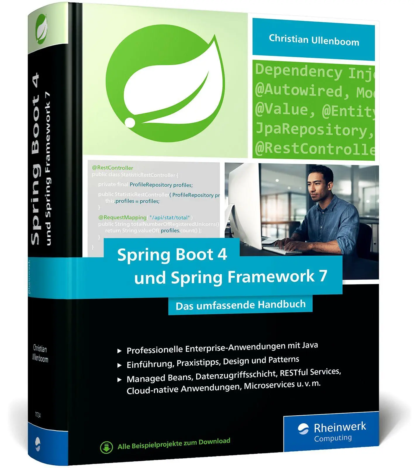 Cover: 9783367117345 | Spring Boot 4 und Spring Framework 7 | Das umfassende Handbuch | Buch