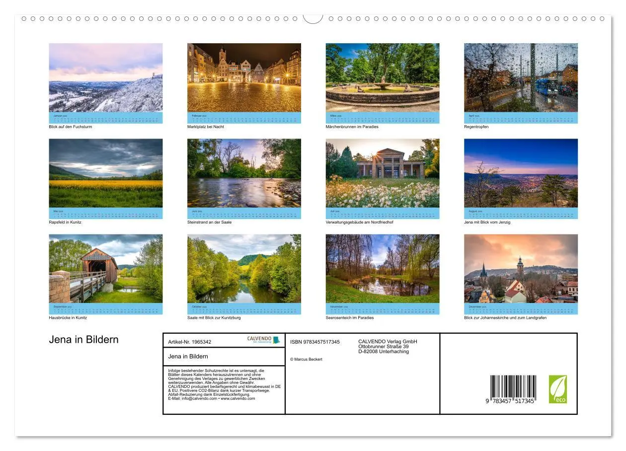 Bild: 9783457517345 | Jena in Bildern (hochwertiger Premium Wandkalender 2026 DIN A2...