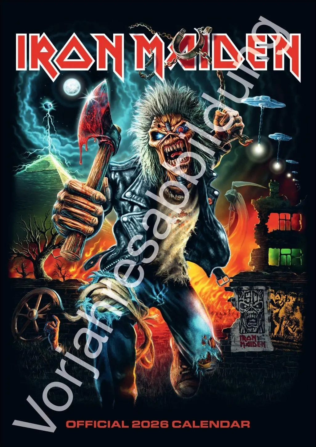 Cover: 9783840197345 | Iron Maiden Posterkalender 2027 | Kalender | Danilo | Spiralbindung