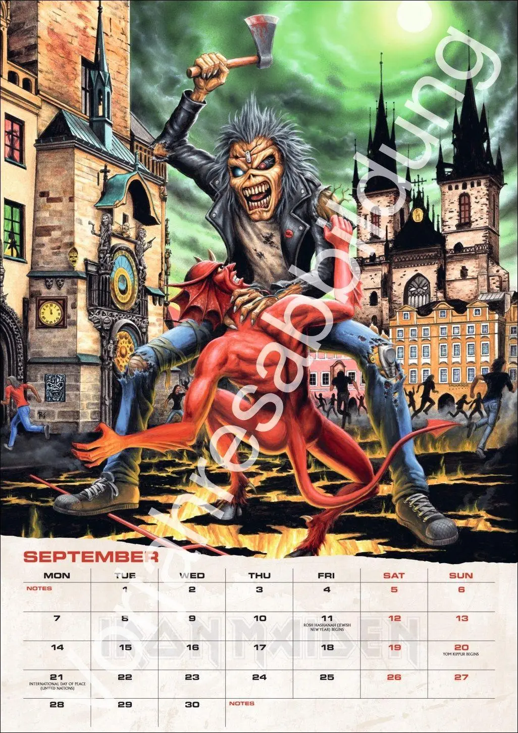 Bild: 9783840197345 | Iron Maiden Posterkalender 2027 | Kalender | Danilo | Spiralbindung