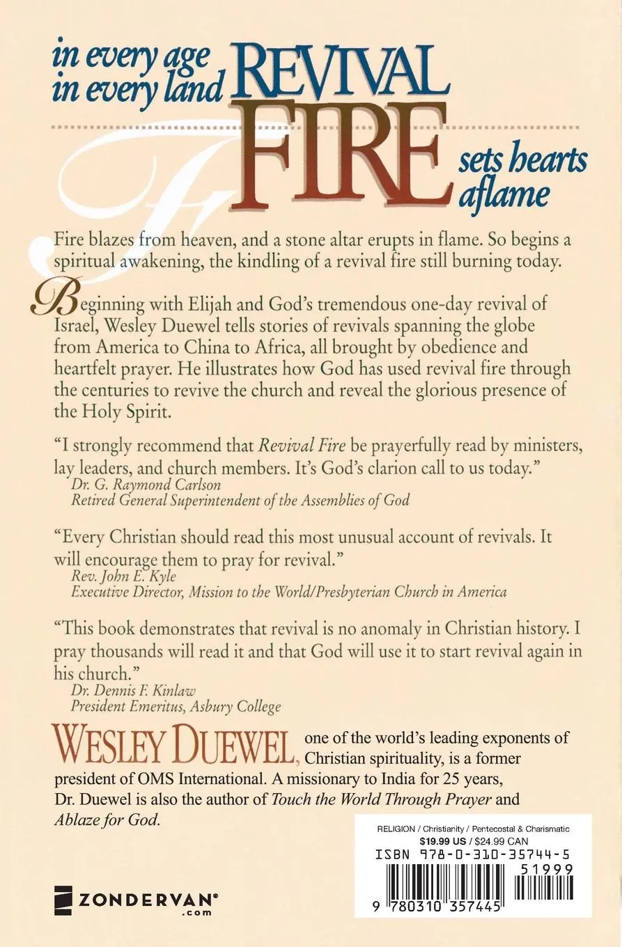 Rückseite: 9780310357445 | Revival Fire | Wesley L. Duewel | Taschenbuch | Englisch | 2018