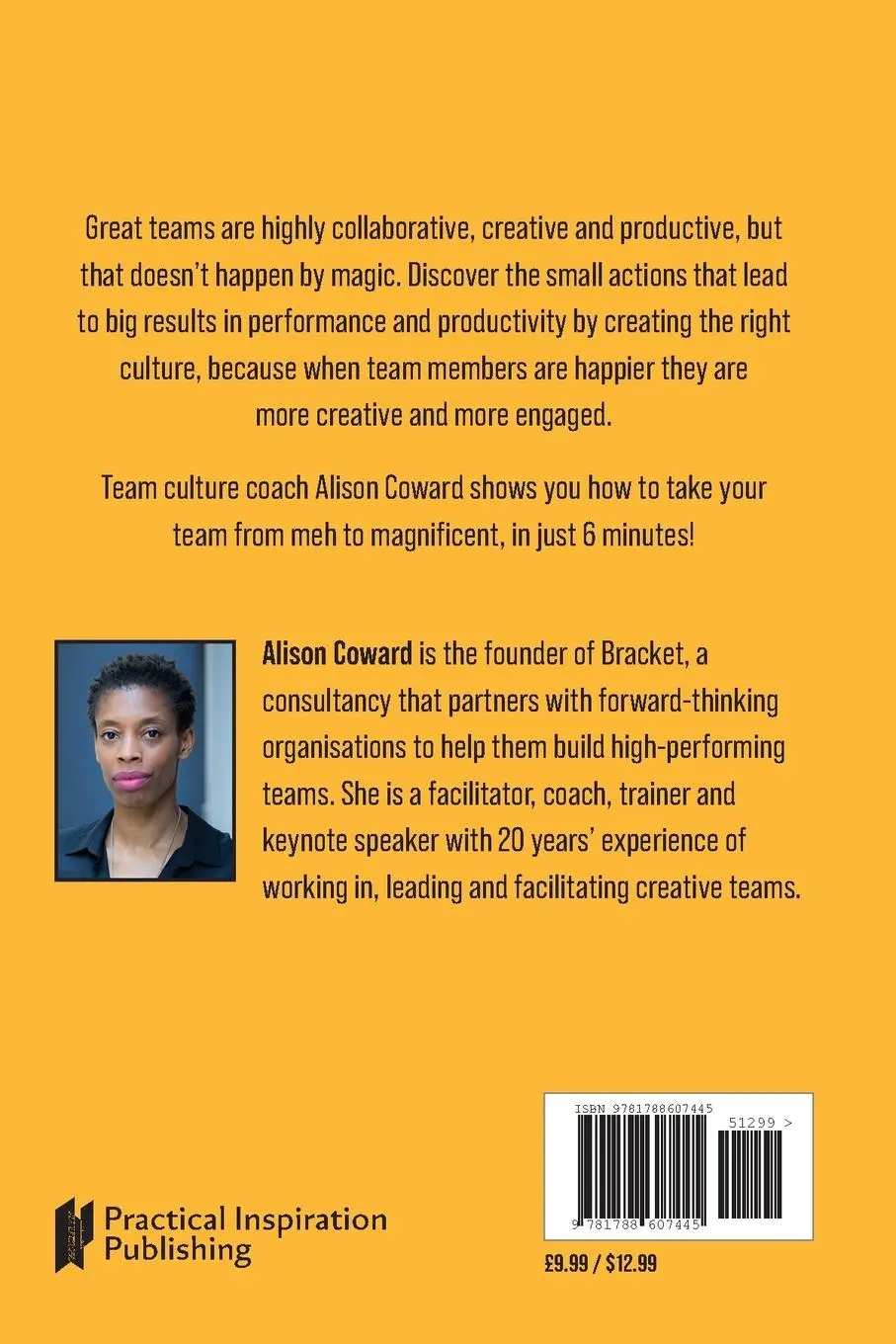 Rückseite: 9781788607445 | Building Great Teams | Alison Coward | Taschenbuch | Englisch | 2025