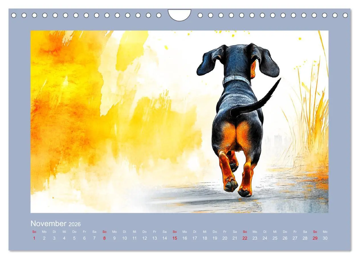 Bild: 9783457297445 | Dackelzauber. Charmante Begleiter im lieblichen Aquarell-Stil...