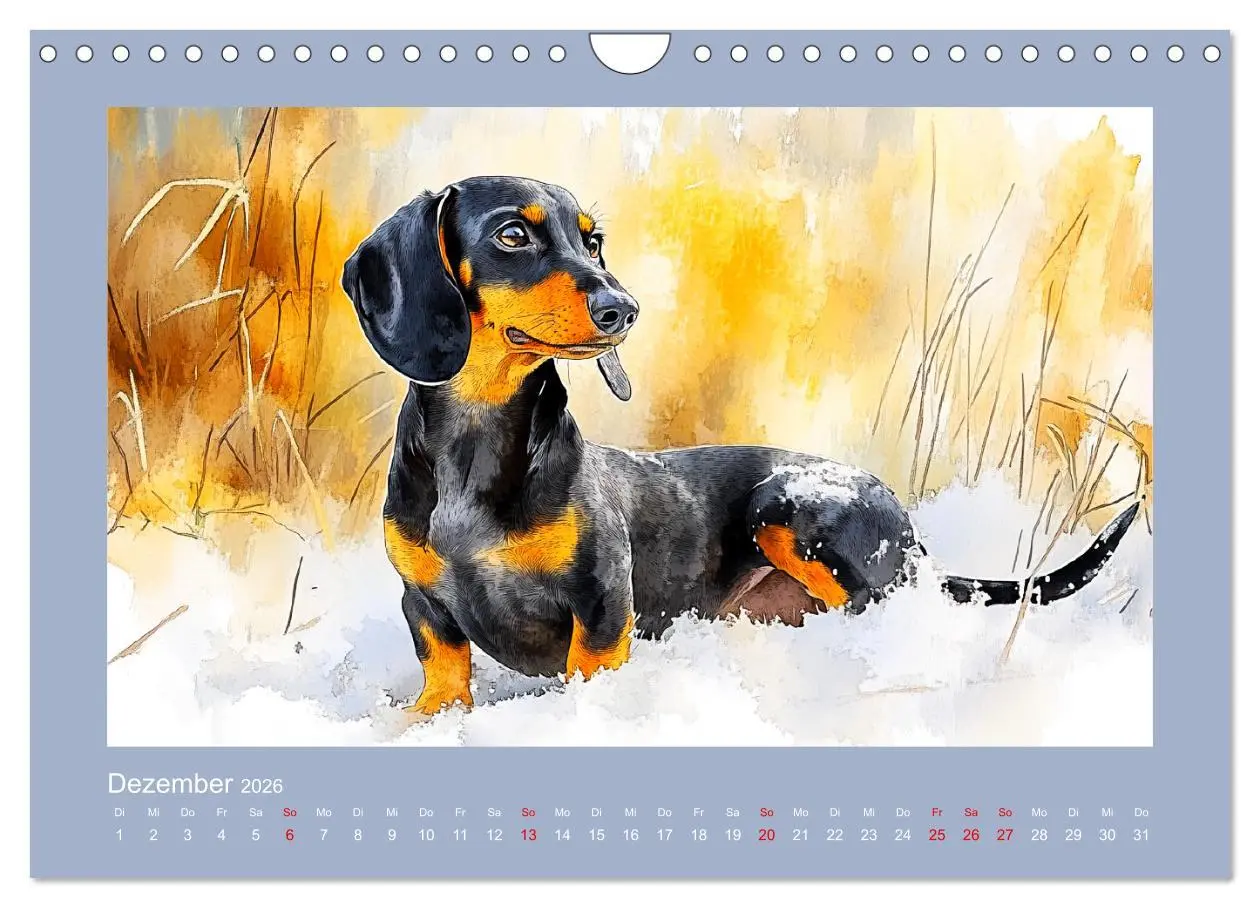 Bild: 9783457297445 | Dackelzauber. Charmante Begleiter im lieblichen Aquarell-Stil...