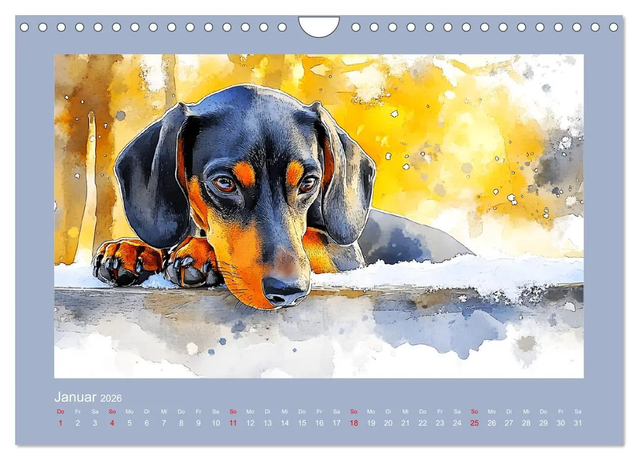 Bild: 9783457297445 | Dackelzauber. Charmante Begleiter im lieblichen Aquarell-Stil...