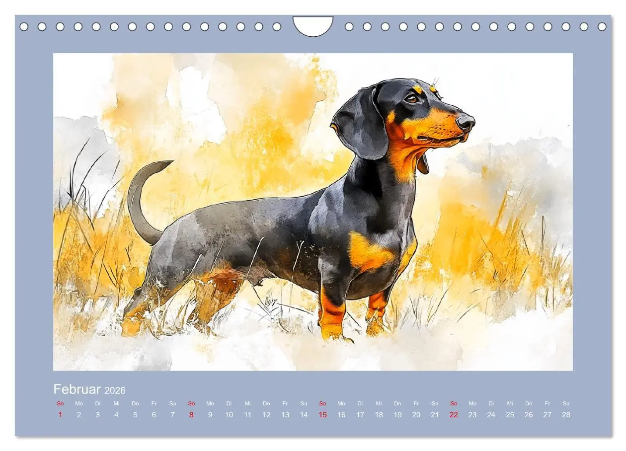 Bild: 9783457297445 | Dackelzauber. Charmante Begleiter im lieblichen Aquarell-Stil...