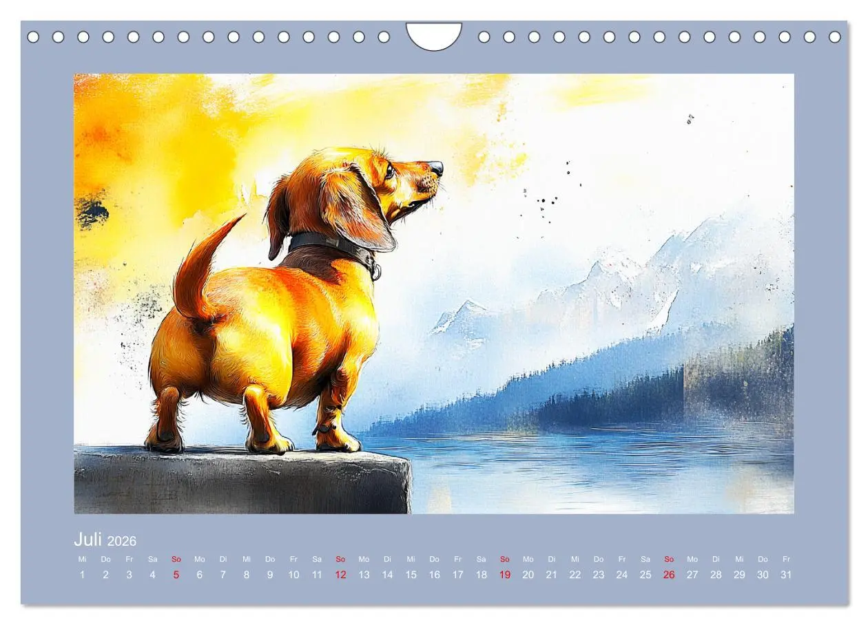 Bild: 9783457297445 | Dackelzauber. Charmante Begleiter im lieblichen Aquarell-Stil...