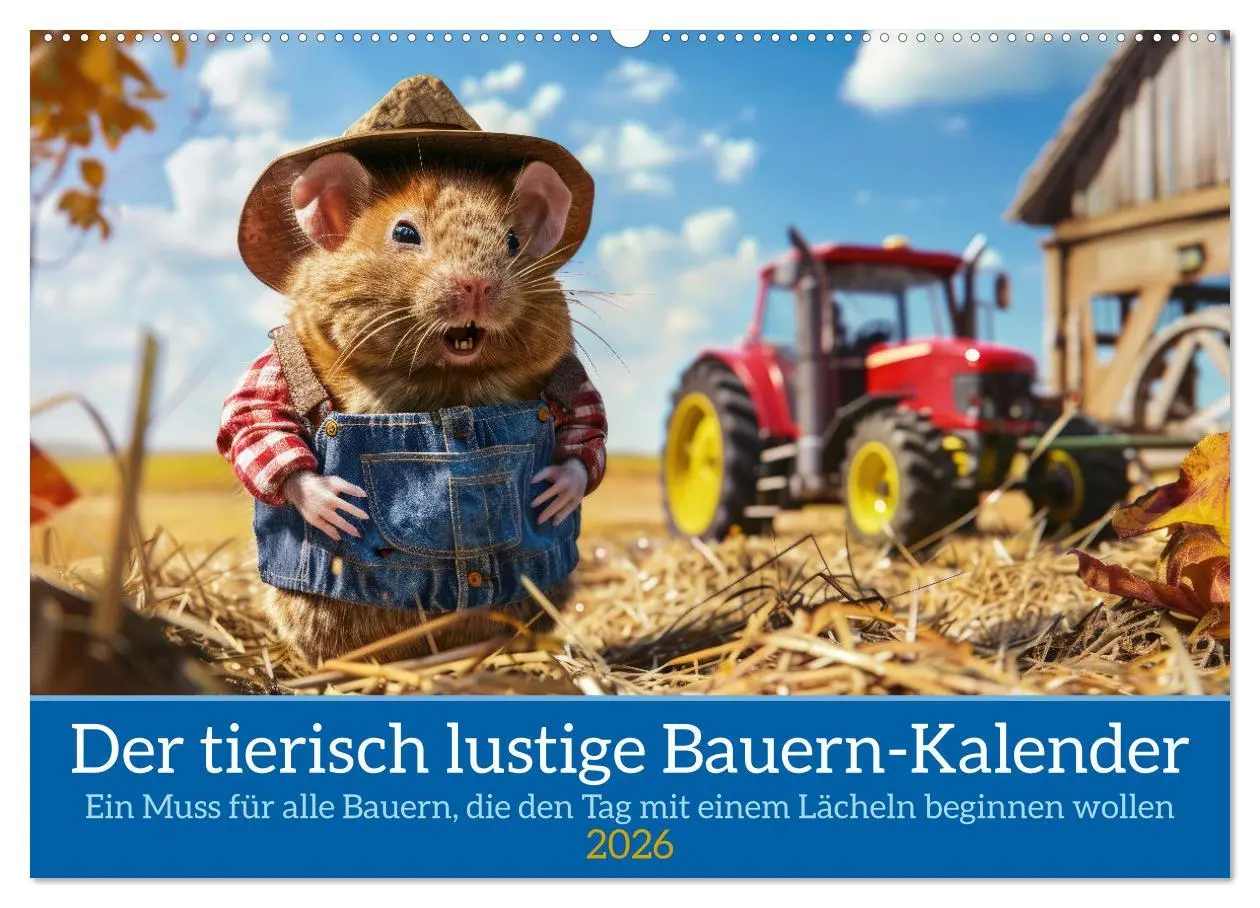 Cover: 9783457367445 | Der tierisch lustige Bauern-Kalender (Wandkalender 2026 DIN A2...