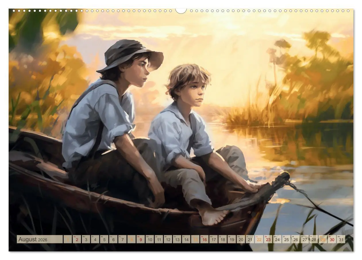 Bild: 9783457507445 | Literarische Meisterwerke (Wandkalender 2026 DIN A2 quer), CALVENDO...