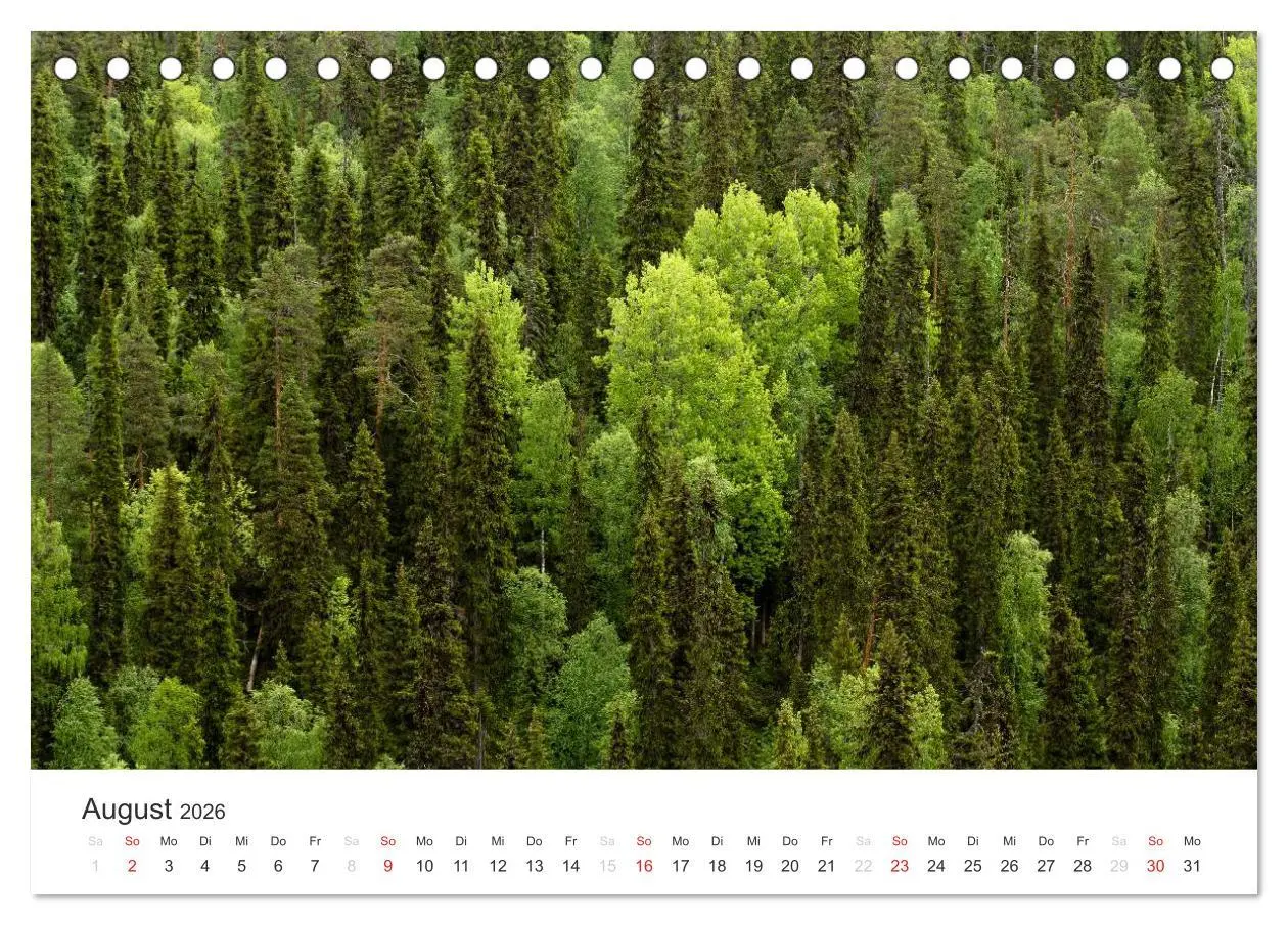 Bild: 9783516077445 | Naturparadies Finnland (Tischkalender 2026 DIN A5 quer), CALVENDO...