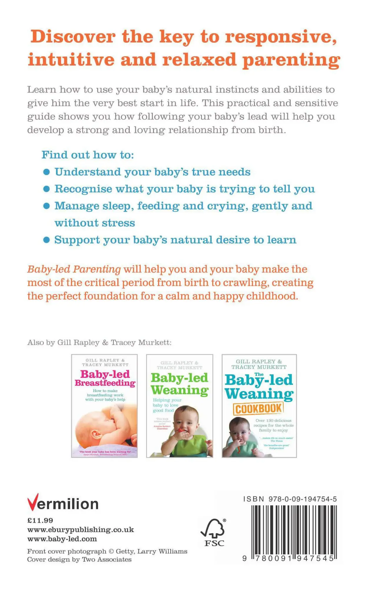 Rückseite: 9780091947545 | Baby-led Parenting | Gill Rapley (u. a.) | Taschenbuch | Englisch