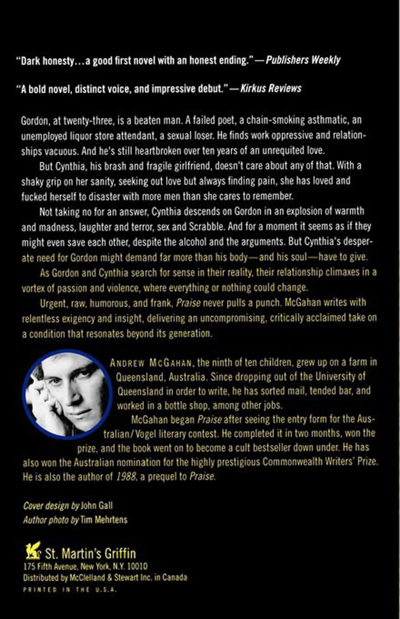 Rückseite: 9780312187545 | Praise | Andrew Mcgahan | Taschenbuch | Kartoniert / Broschiert | 2001