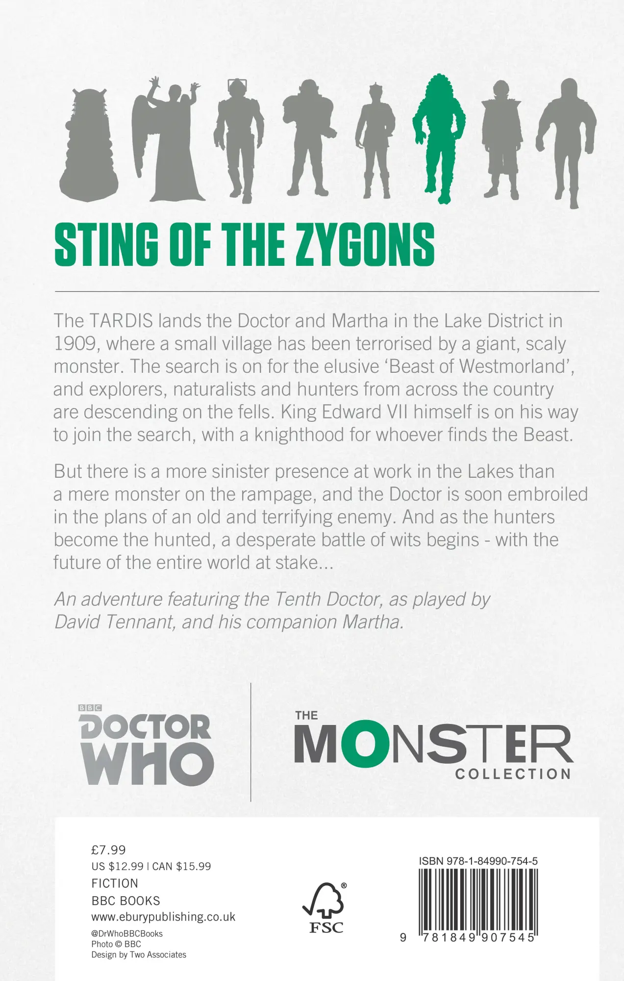 Rückseite: 9781849907545 | Doctor Who | Sting of the Zygons | Stephen Cole | Taschenbuch | 2014