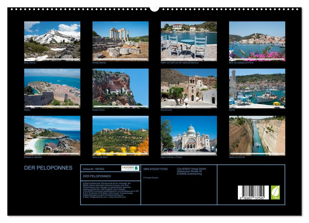 Bild: 9783457737545 | DER PELOPONNES (hochwertiger Premium Wandkalender 2026 DIN A2...