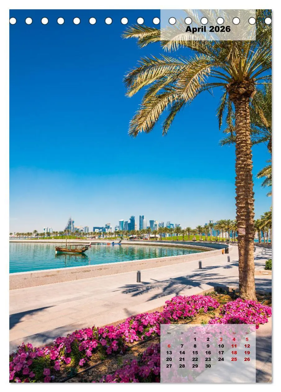 Bild: 9783516377545 | Doha Leuchtende Hauptstadt von Katar (Tischkalender 2026 DIN A5...