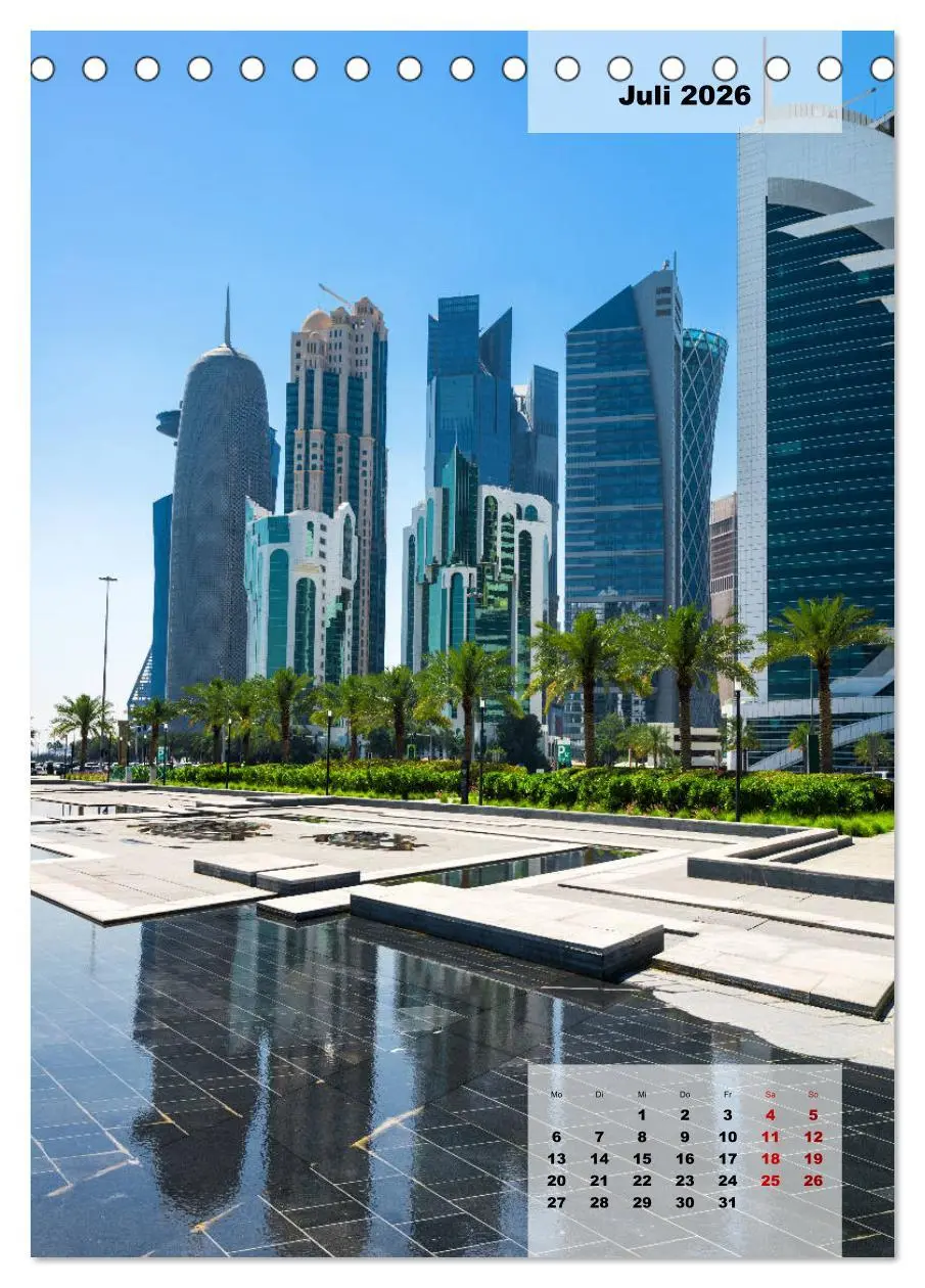 Bild: 9783516377545 | Doha Leuchtende Hauptstadt von Katar (Tischkalender 2026 DIN A5...