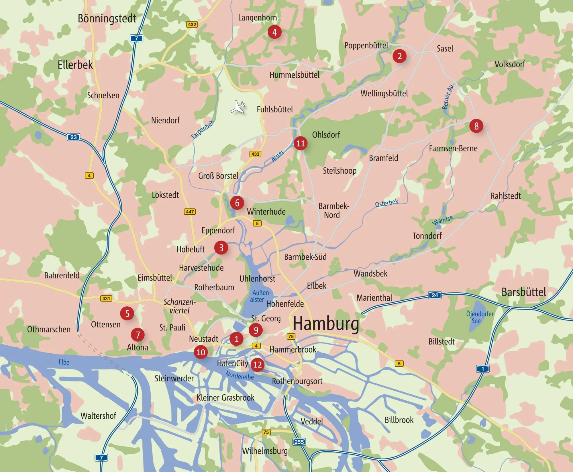 Bild: 9783770027545 | Mit dem Rad durch Hamburg | Tanja Breukelchen | Taschenbuch | 168 S.