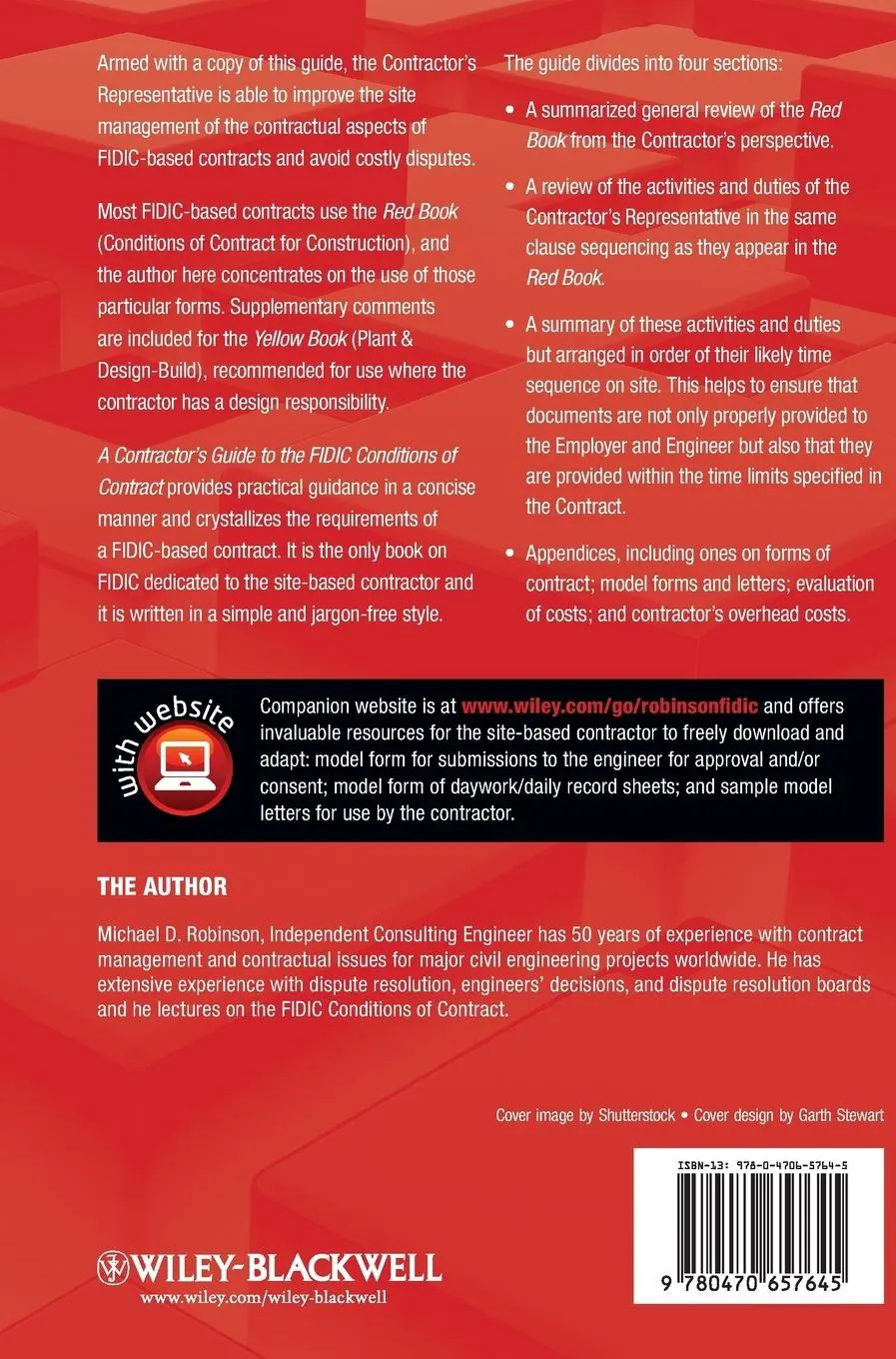 Rückseite: 9780470657645 | A Contractor's Guide to the Fidic Conditions of Contract | Robinson
