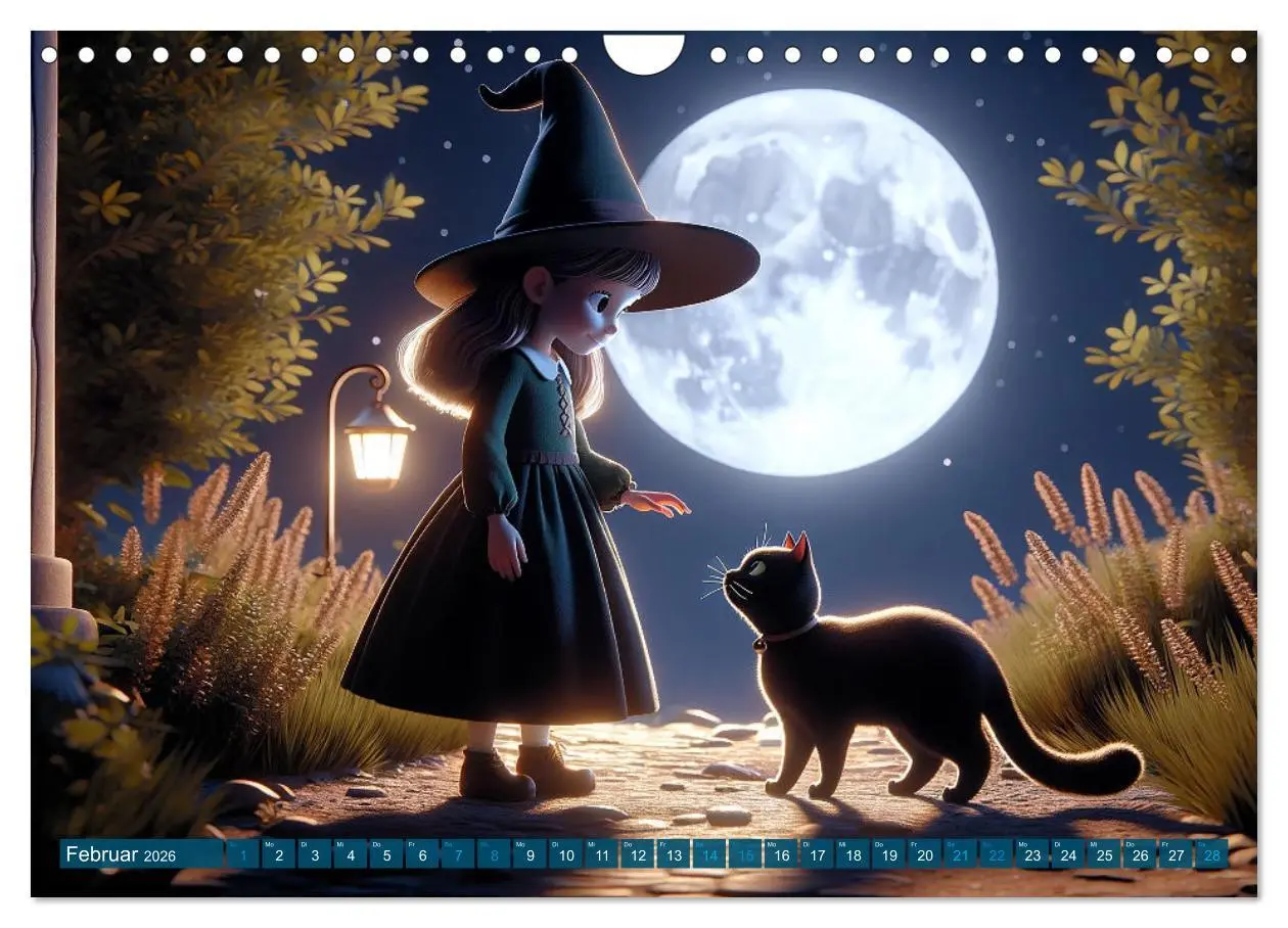 Bild: 9783457347645 | Hexenwelten: Ein Jahr voller Magie und Mysterien (Wandkalender 2026...