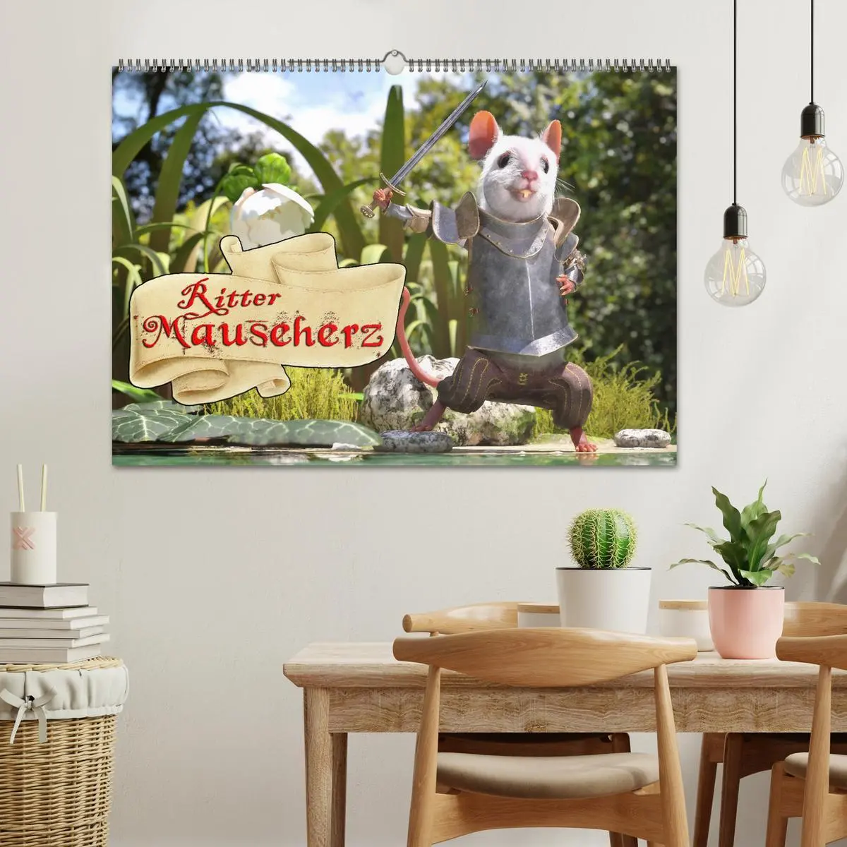 Bild: 9783457587645 | Ritter Mauseherz (Wandkalender 2026 DIN A2 quer), CALVENDO...