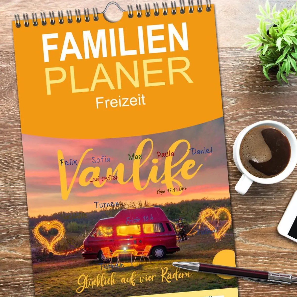 Bild: 9783516507645 | Familienplaner 2026 - Vanlife - Glücklich auf vier Rädern mit 5...