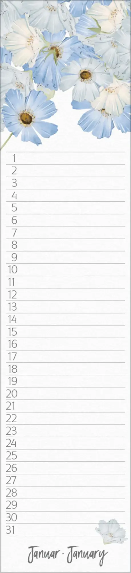 Bild: 9783731887645 | Geburtstags-Langplaner Floral | Verlag Korsch | Kalender | 13 S.