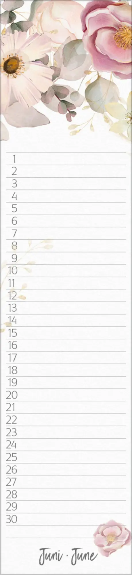 Bild: 9783731887645 | Geburtstags-Langplaner Floral | Verlag Korsch | Kalender | 13 S.