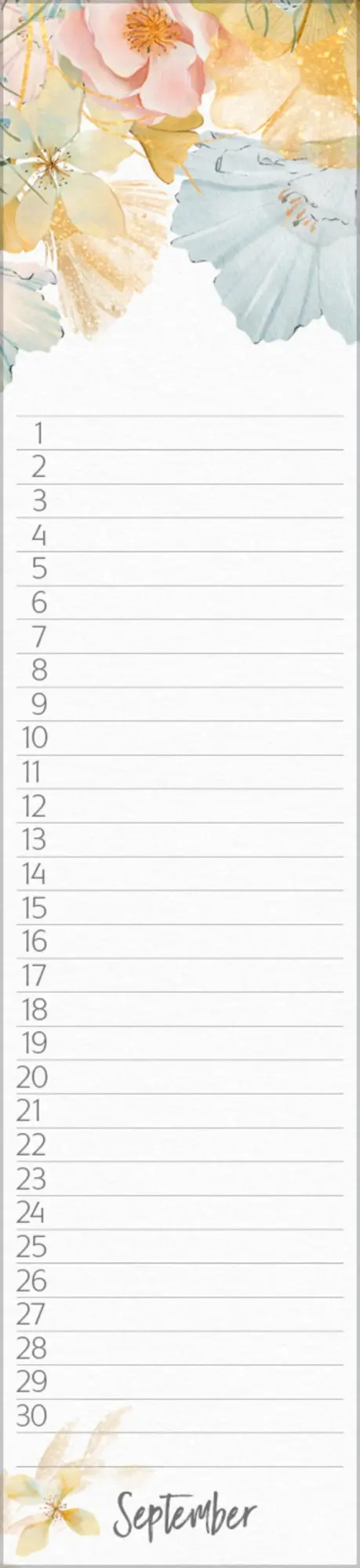 Bild: 9783731887645 | Geburtstags-Langplaner Floral | Verlag Korsch | Kalender | 13 S.