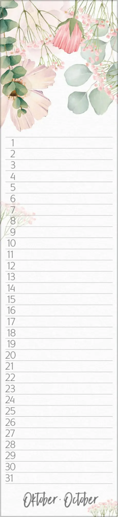 Bild: 9783731887645 | Geburtstags-Langplaner Floral | Verlag Korsch | Kalender | 13 S.