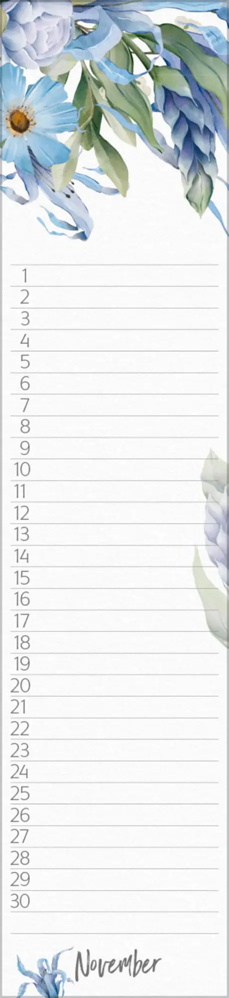 Bild: 9783731887645 | Geburtstags-Langplaner Floral | Verlag Korsch | Kalender | 13 S.