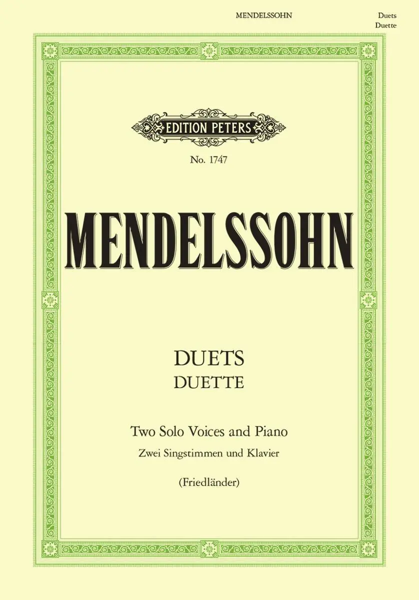 Cover: 9790014007645 | Duette | Felix Mendelssohn Bartholdy | Taschenbuch | Edition Peters