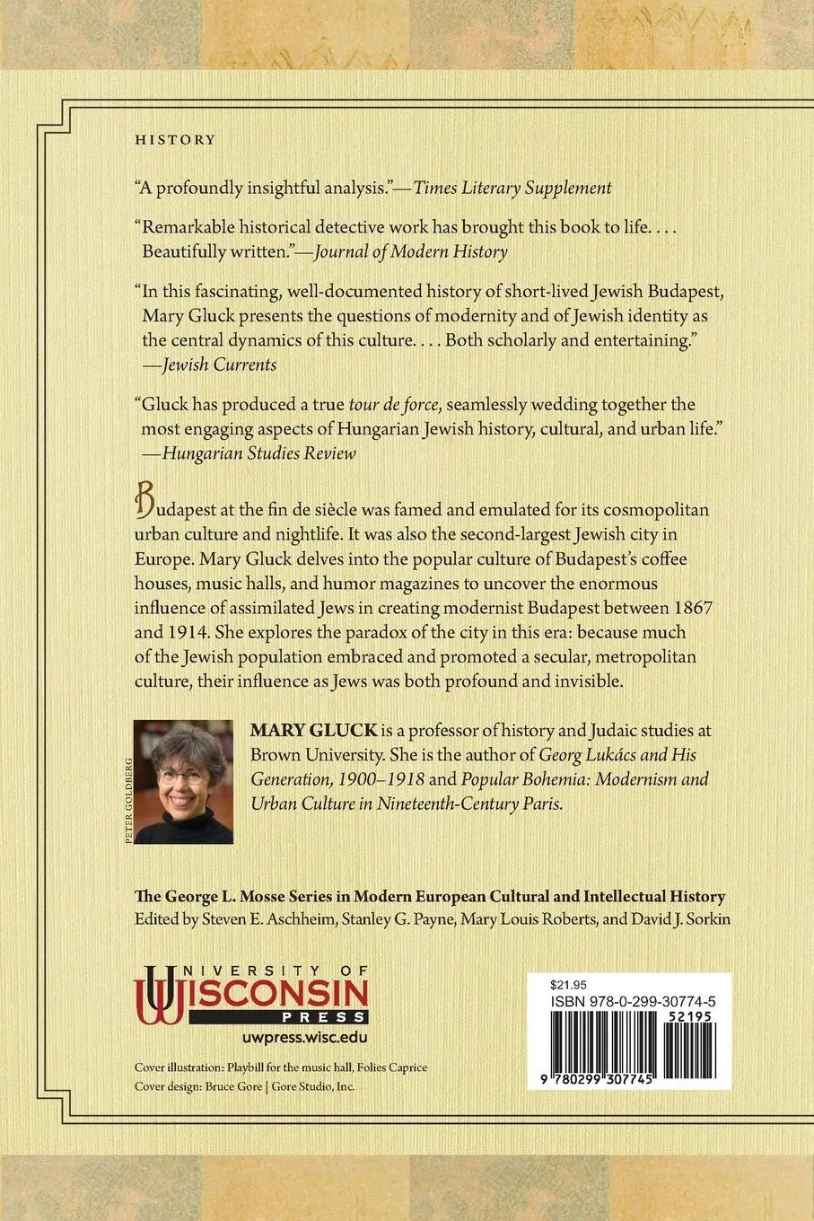 Rückseite: 9780299307745 | The Invisible Jewish Budapest | Mary Gluck | Taschenbuch | Englisch