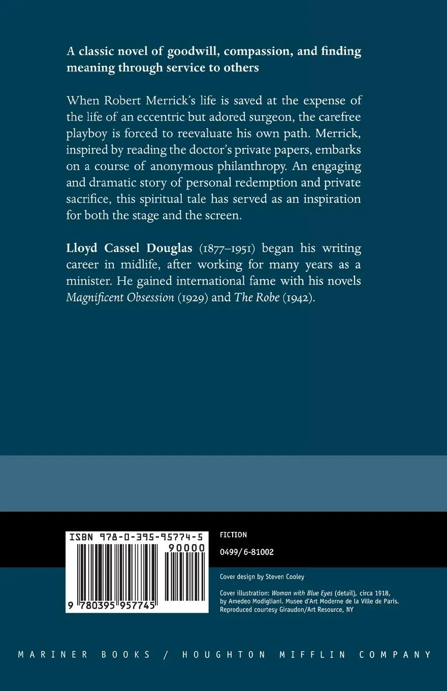 Rückseite: 9780395957745 | Magnificent Obsession | Lloyd C. Douglas | Taschenbuch | Englisch