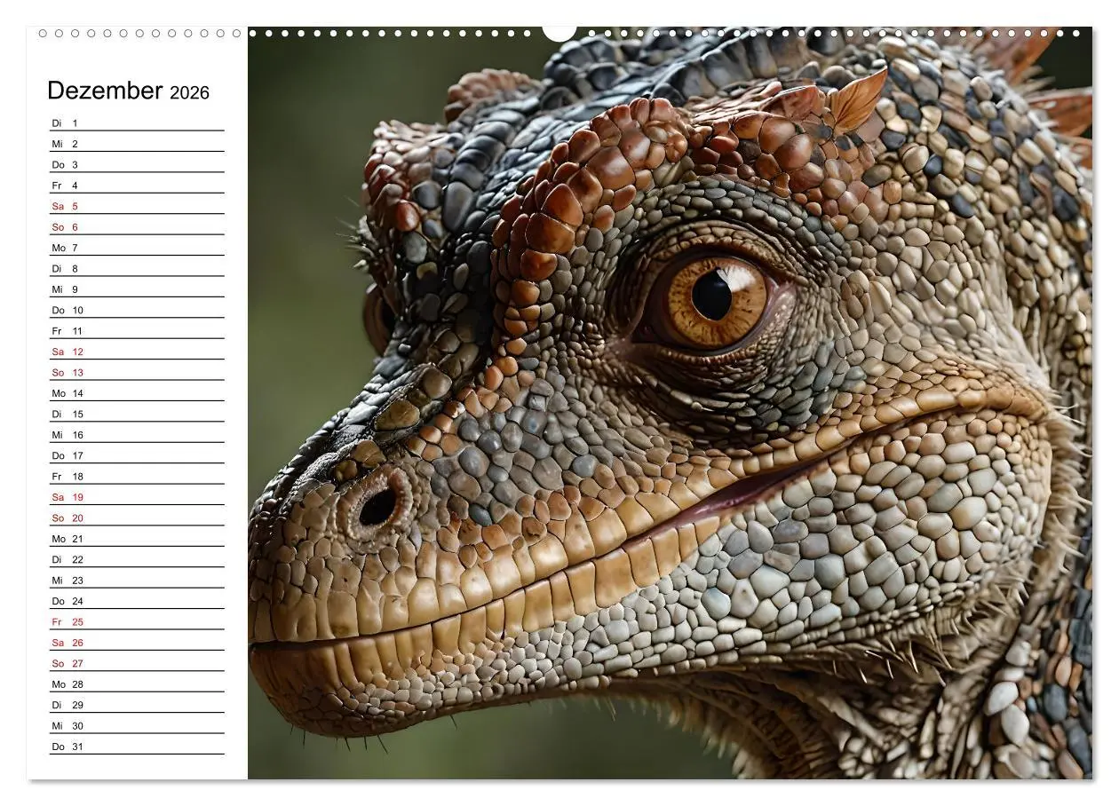 Bild: 9783457267745 | Urzeit erwacht - Ein Jahr mit den Dinosauriern (Wandkalender 2026...