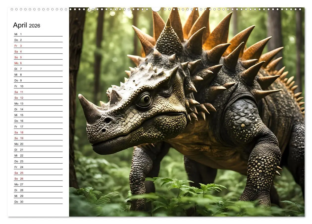 Bild: 9783457267745 | Urzeit erwacht - Ein Jahr mit den Dinosauriern (Wandkalender 2026...