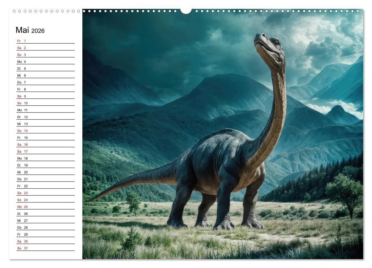 Bild: 9783457267745 | Urzeit erwacht - Ein Jahr mit den Dinosauriern (Wandkalender 2026...