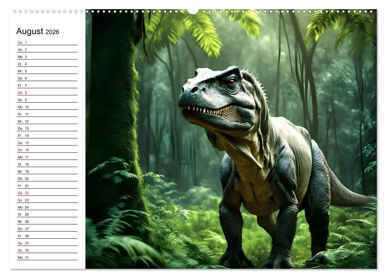 Bild: 9783457267745 | Urzeit erwacht - Ein Jahr mit den Dinosauriern (Wandkalender 2026...
